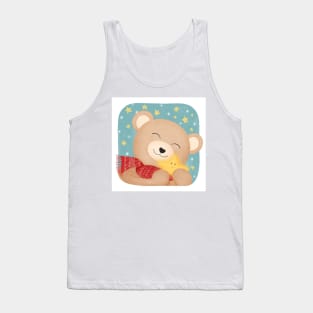 the bear chooses the brightest star Tank Top